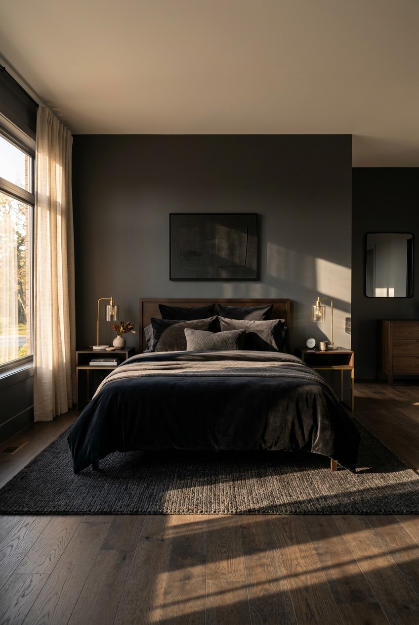 black bedroom decor - 20 Black Bedroom Decor Worth Trying