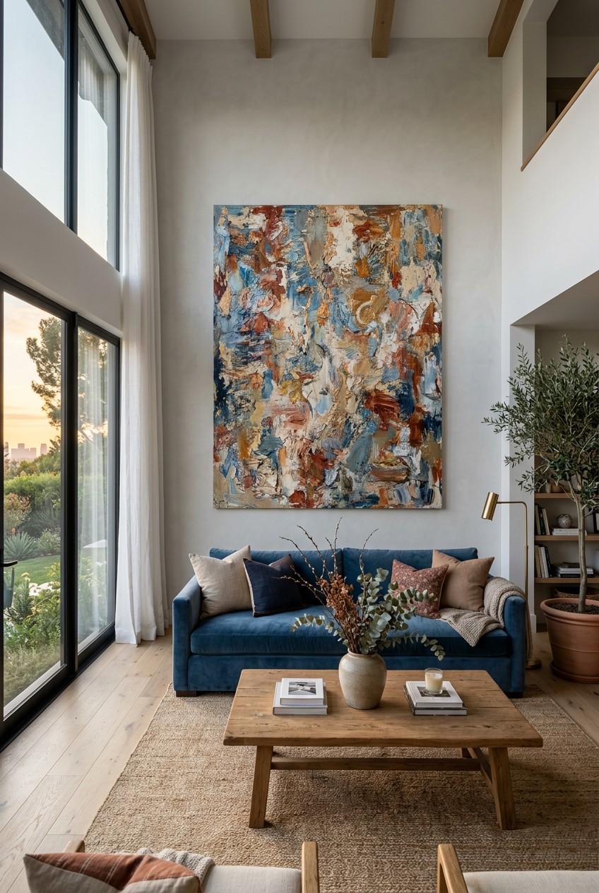 large wall decor living room - 20 Large Wall Decor Living Room That Actually Work