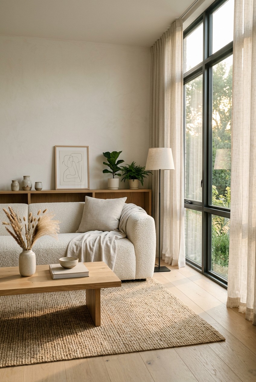 cozy minimalist living room - 16 Cozy Minimalist Living Room You Need to See