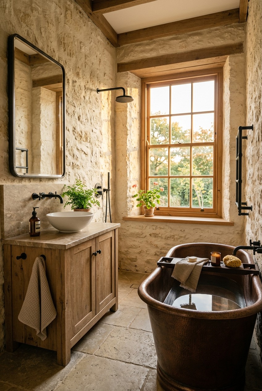 farmhouse bathroom decor - 18 Farmhouse Bathroom Decor You Need to See