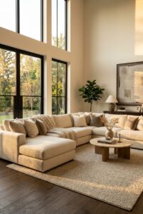 cozy sectional living room - 19 Cozy Sectional Living Room That Actually Work