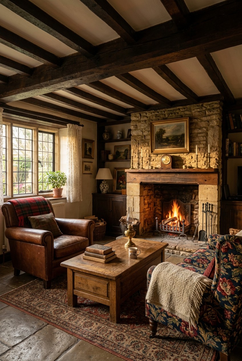 cozy english cottage living room - 19 Cozy English Cottage Living Room for Every Budget