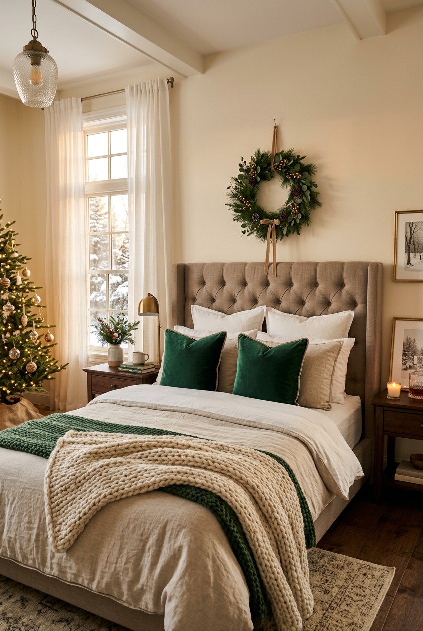 holiday bedroom decor - 18 Holiday Bedroom Decor for Every Budget