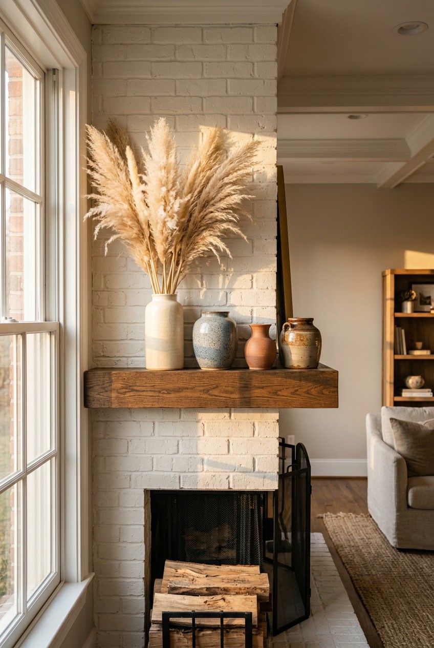 living room mantle decor - 16 Living Room Mantle Decor You Need to See