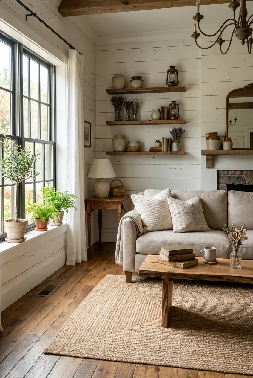 1. Embrace Warm Earthy Tones For Your DIY Farmhouse Decor Ideas
