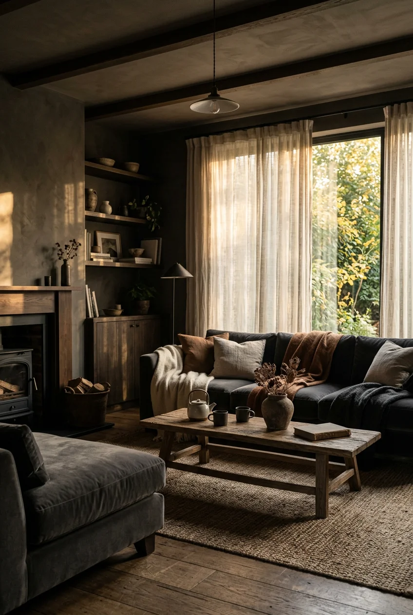 cozy moody living room - 19 Cozy Moody Living Room Worth Trying
