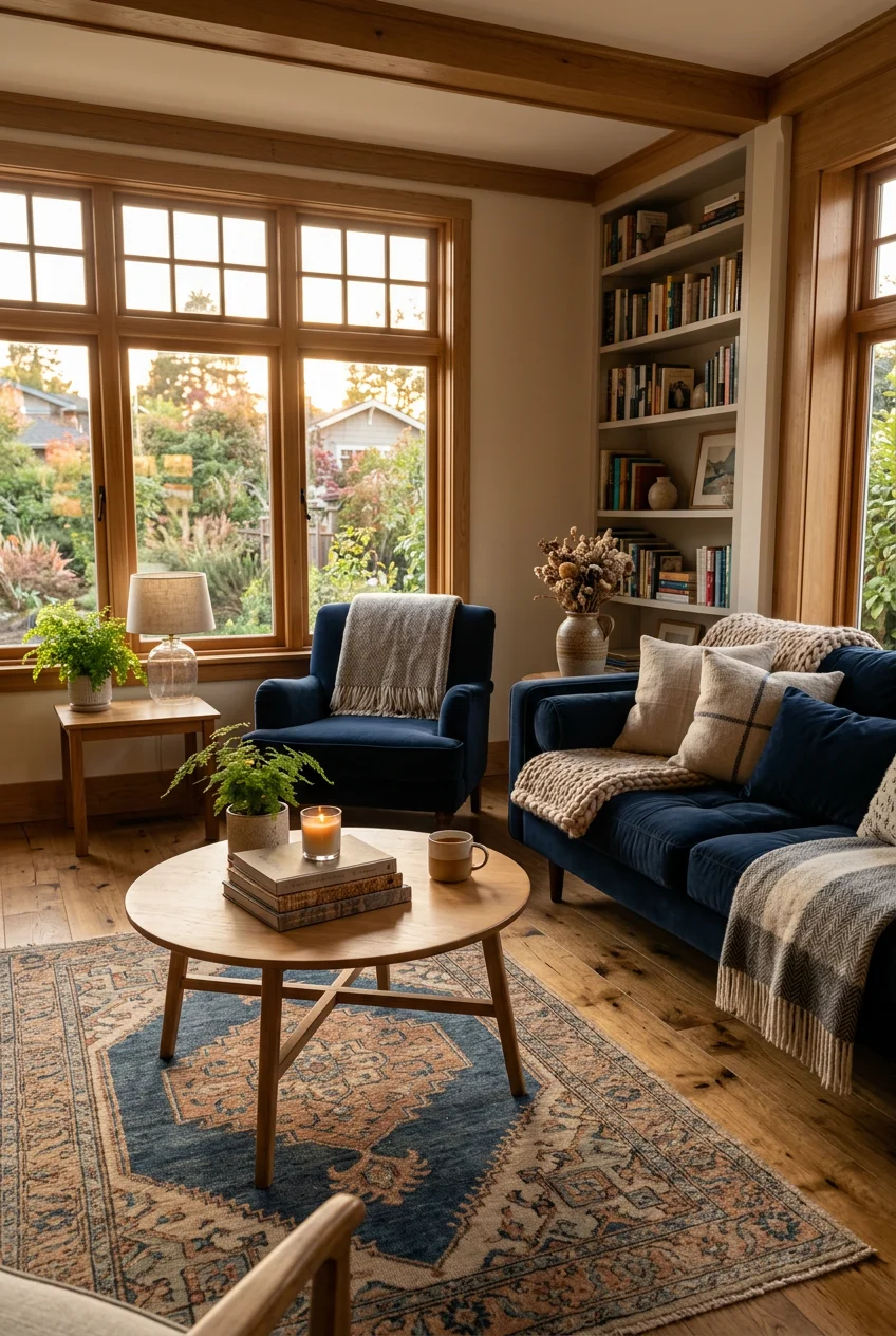 cozy blue living room - 20 Cozy Blue Living Room You Need to See