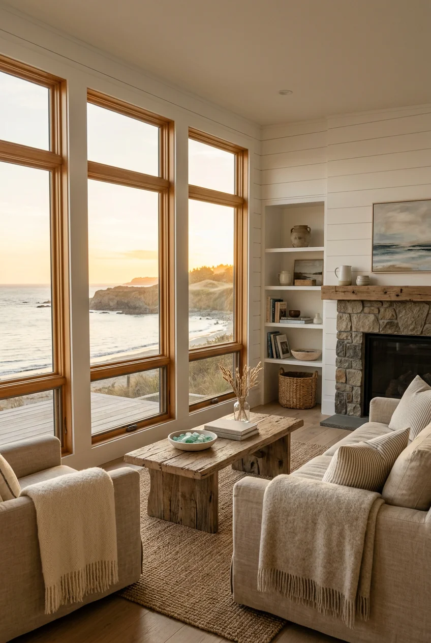 cozy coastal living room - 16 Cozy Coastal Living Room You Need to See