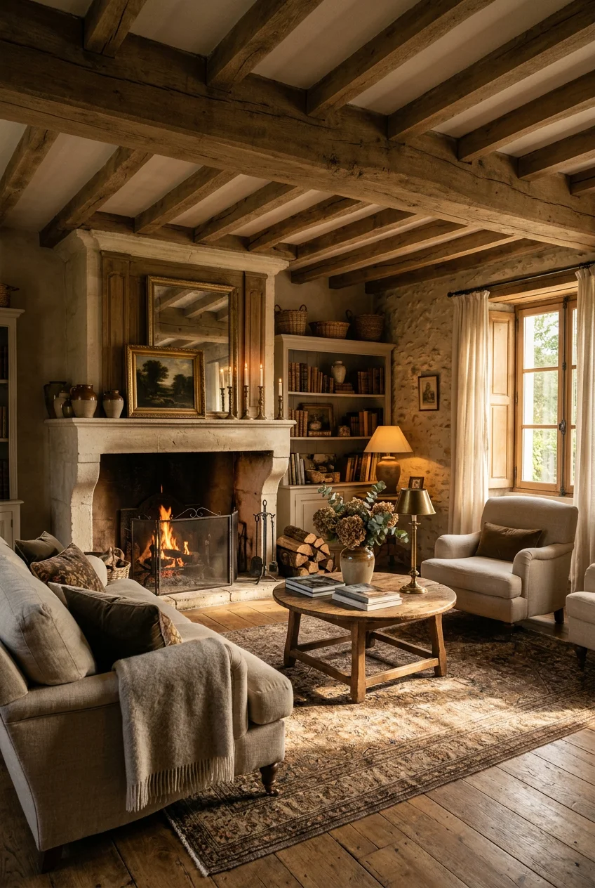 cozy french country living room - 19 Cozy French Country Living Room for Every Budget